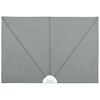 vidaXL 折りたたみ式 テラス用 サイドオーニング グレー 300x150cm