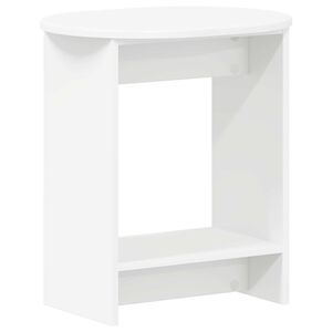 vidaXL サイドテーブル ホワイト 50 x 39.5 x 55 cm エンジニアードウッド