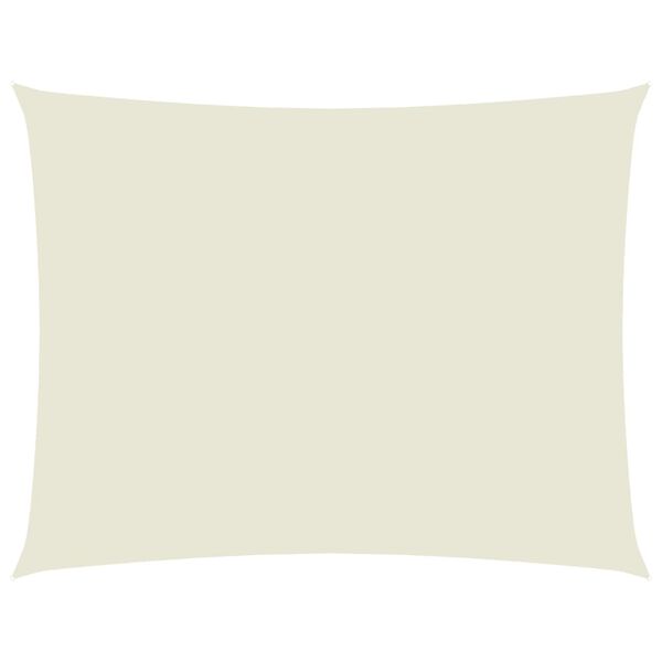 vidaXL サンシェードセイル 3.5x4.5m 長方形 オックスフォード生地 クリーム