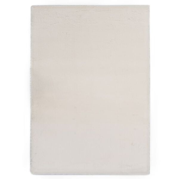 vidaXL ラグ 140x200cm フェイクラビットファー クリーム