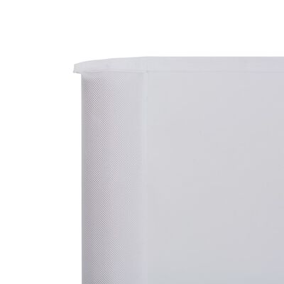 vidaXL 防風スクリーン パネル6枚 布製 800x160cm サンドホワイト