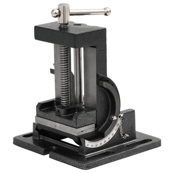 vidaXL 手動操作式 傾斜あり ボール盤バイス 110mm