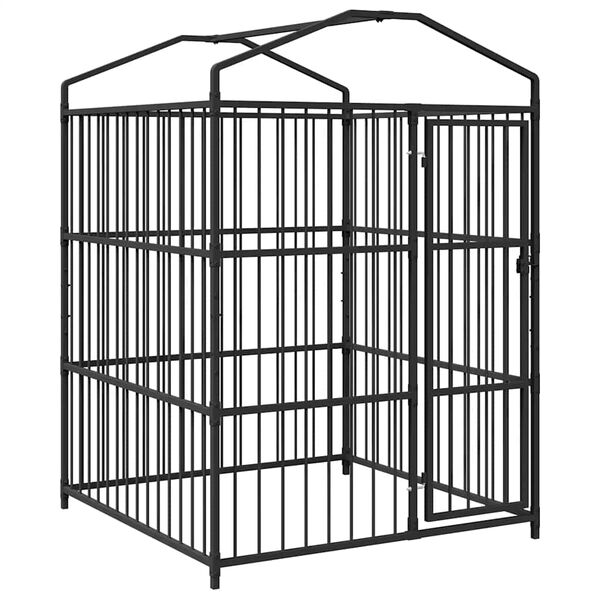 vidaXL 屋外犬小屋 屋根付き 150x150x210cm