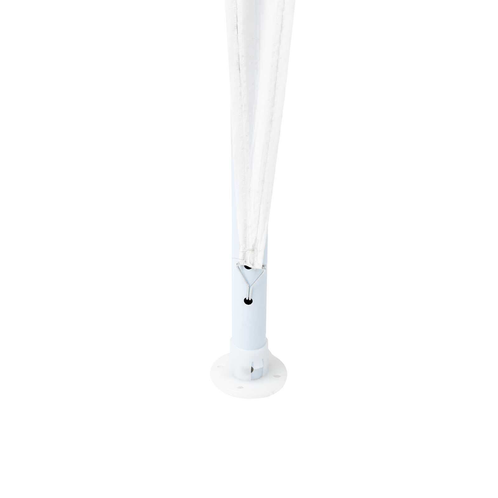 vidaXL パーティーテント ホワイト 400 x 400 x 266 cm ポリエチレンと