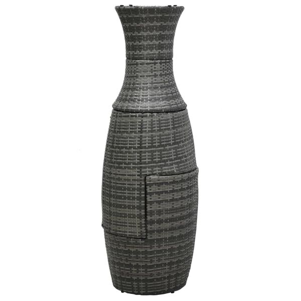 vidaXL ビストロ3点セット クッション付き ポリラタン製 グレー