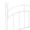 vidaXL ベッドフレーム ホワイト 金属製 100x200cm