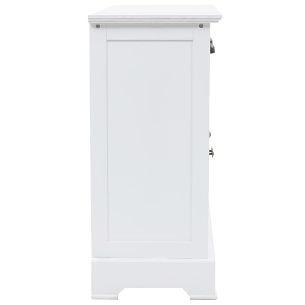 vidaXL サイドボード 扉3枚 MDF＆パインウッド製 105x35x77.5cm