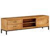 vidaXL TVキャビネット 無垢のマンゴーウッド 140x30x40cm