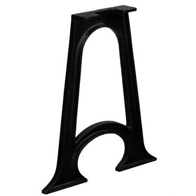 vidaXL ダイニングテーブル脚 2点 アーチベース付き A型フレーム 鋳鉄製