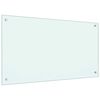 vidaXL キッチン用 汚れ防止板 ミルクカラー 90x50cm 強化ガラス製