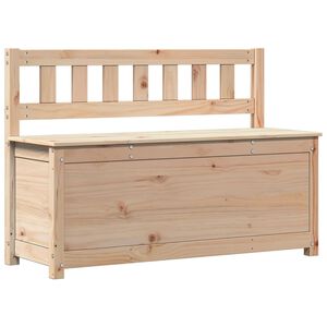 vidaXL ベンチ 110x41x76,5 cm 無垢材 パイン材