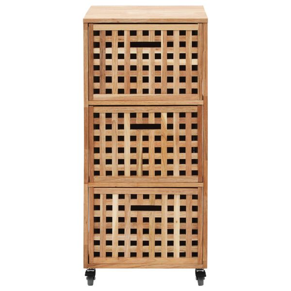 vidaXL バスルームキャビネット 41x41x91cm ウォールナット無垢材