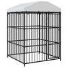 vidaXL 屋外犬小屋 屋根付き 150x150x210cm
