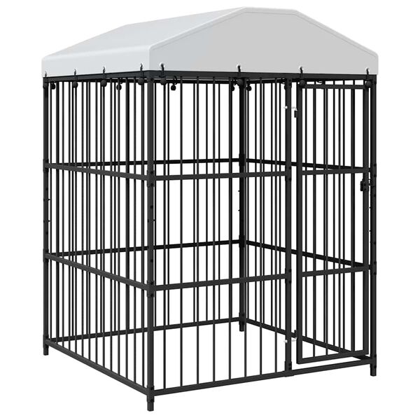 vidaXL 屋外犬小屋 屋根付き 150x150x210cm