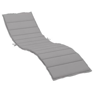 vidaXL サンラウンジャークッション グレー 200x70x3cm オックスフォードファブリック