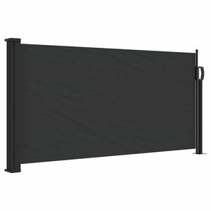 vidaXL 格納式サイドオーニング ブラック 100x300cm