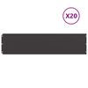 vidaXL 芝生エッジング 20個入り ブラック 25x103 cm 冷間圧延鋼