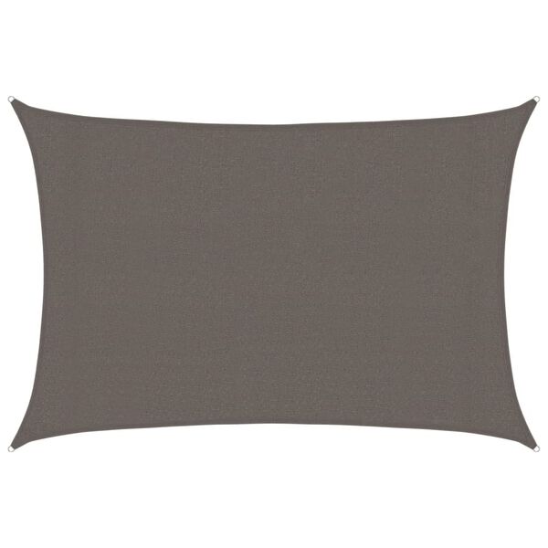 vidaXL サンシェードセイル 160g/m² アントラシート 3x4m 高密度ポリエチレン