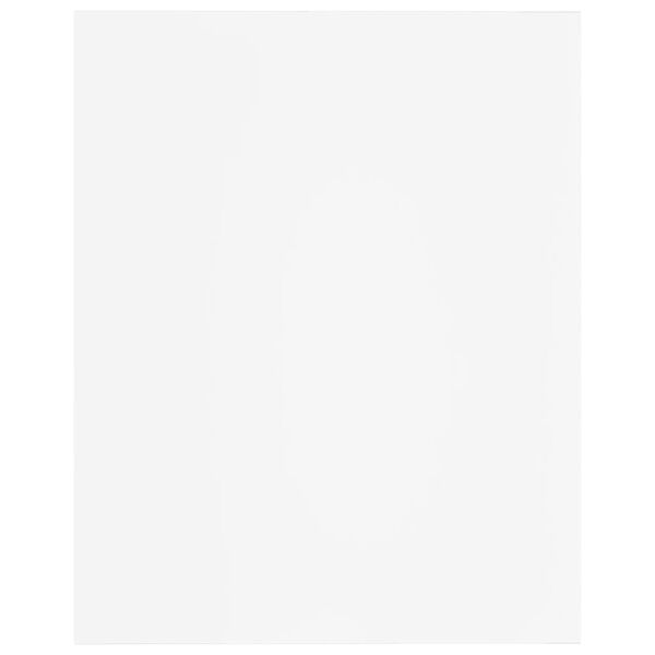 vidaXL 本棚ボード 8点 ホワイト 40x50x1.5cm パーティクルボード