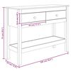 vidaXL コンソールテーブル 100x35x75 cm 無垢材 パイン材