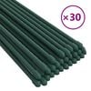 vidaXL 園芸支柱 30点 グリーン 180cm スチール製