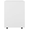 vidaXL ローリングキャビネット ホワイト 60x53x72 cm エンジニアードウッド
