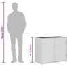 vidaXL ガーデン収納キャビネット ブラウン 83x45x76cm ポリラタン製
