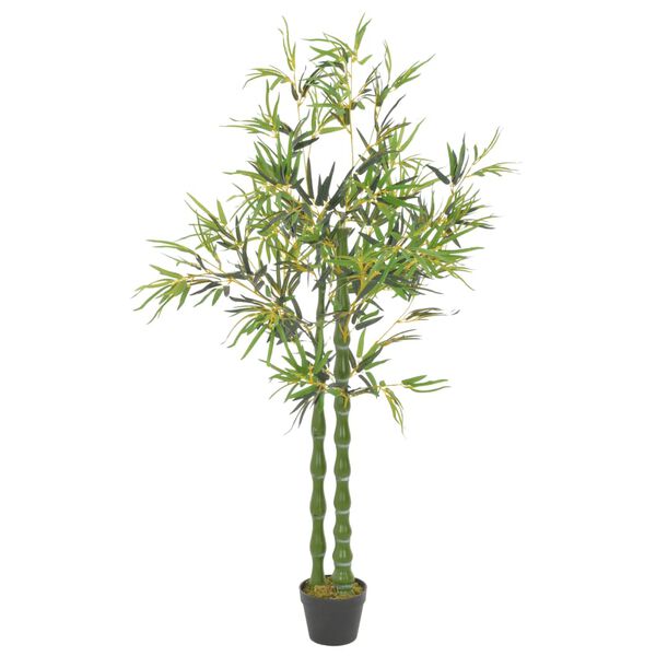 vidaXL 人工観葉植物 竹 (バンブー) ポット付き 160cm グリーン