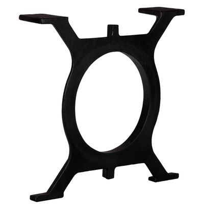 vidaXL コーヒーテーブル脚 2点 O型フレーム 鋳鉄製