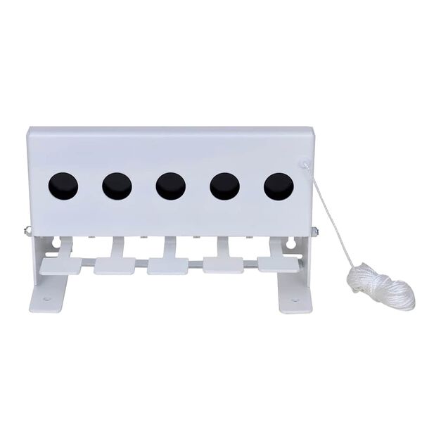 vidaXL 5穴式 バイアスロン用 ノックダウン型ターゲット リセットコード付き