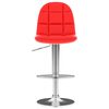 vidaXL バースツール レッド 合成皮革製