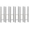 vidaXL フェンスアンカー 6点 シルバー 14x6x60cm 亜鉛メッキ鋼製