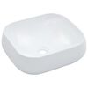 vidaXL 洗面ボウル 44.5x39.5x14.5cm 陶器製 ホワイト