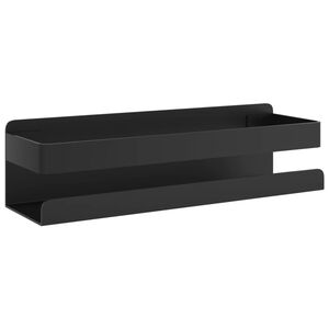 vidaXL シャワーシェルフ マットブラック 23x6.5x6 cm つや消し 304 ステンレススチール製