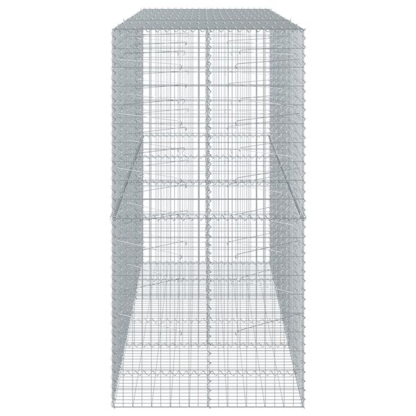 vidaXL 蛇籠バスケット カバー付き 300x100x200cm 亜鉛メッキ鉄