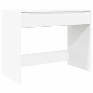 vidaXL デスク 引き出し付き ストレージ付き ホワイト 100 x 50 x 78 cm 合板