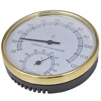 vidaXL サウナ用品 サウナ桶 スプーン 砂時計 温湿度計
