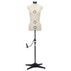 vidaXL 調整可能 ドレスフォーム 人台 女性 クリーム S サイズ33-40