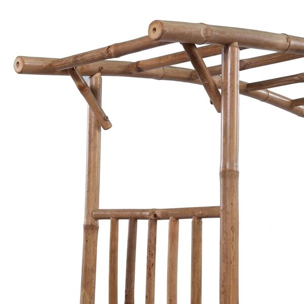 vidaXL バラアーチ 竹製 145x40x187cm
