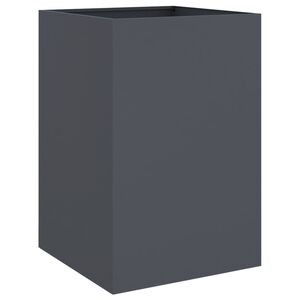 vidaXL プランター アントラシート 52x48x75cm スチール