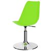 vidaXL 回転ダイニングチェア 2点セット グリーン 合成皮革張り