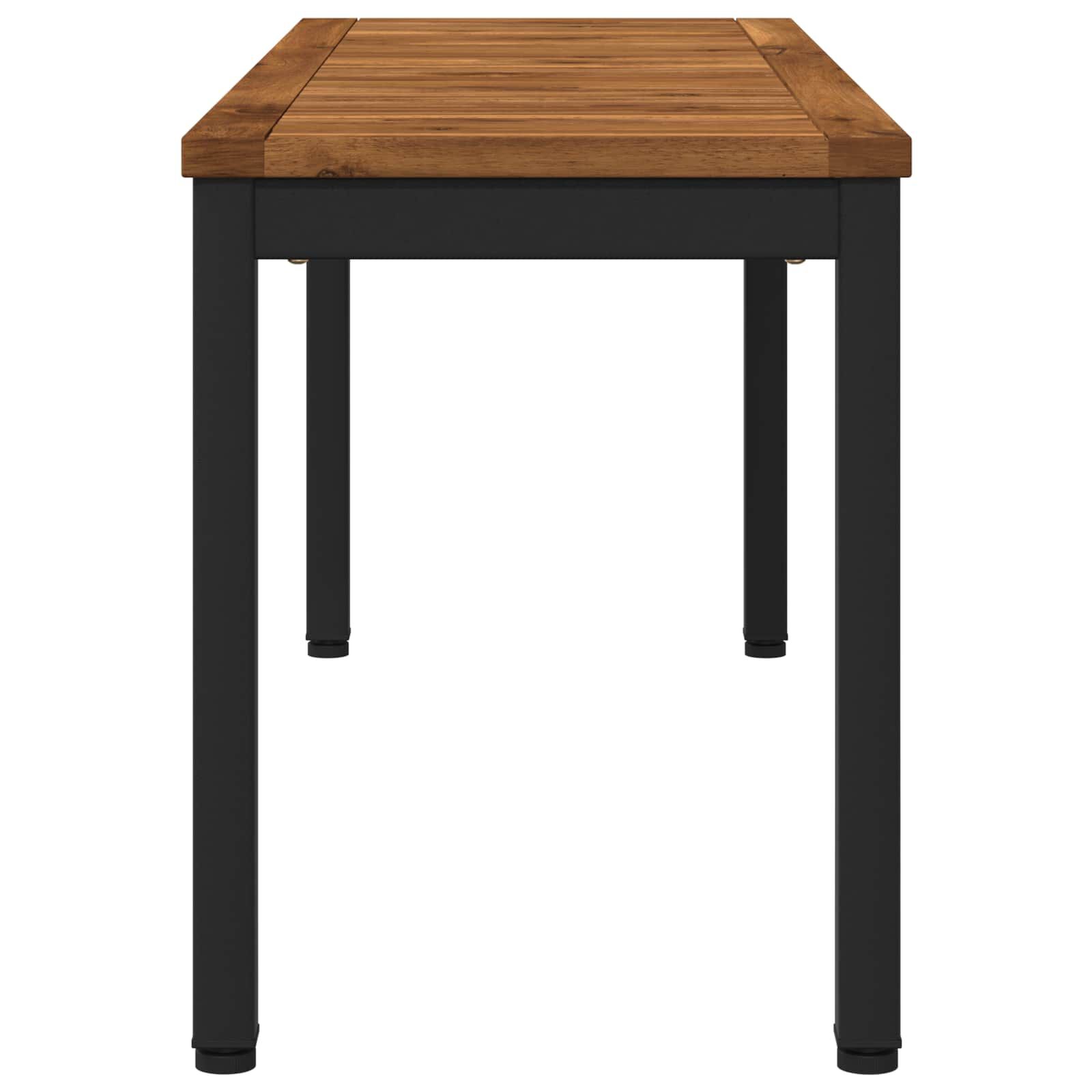 vidaXL ガーデンベンチ 108.5 x 35 x 45 cm ソリッドアカシアウッド