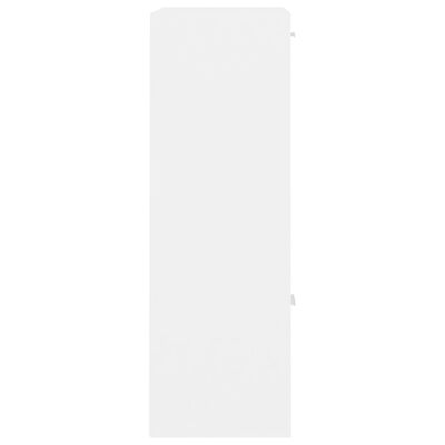 vidaXL ストレージキャビネット 白色 60x29.5x90cm パーティクルボード