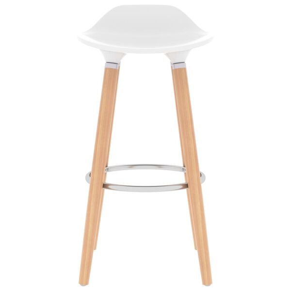 vidaXL バースツール 2点 ホワイト
