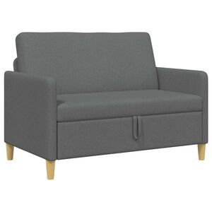 vidaXL 収納付きソファ ダークグレー 122 x 78 x 87 cm ポリエステル
