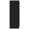vidaXL サイドボード ブラック 60x35x98.5cm エンジニアリングウッド