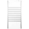vidaXL 浴室パネル 120x68x130cm 強化ガラス ストライプ柄