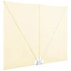vidaXL 折りたたみ式 テラス用 サイドオーニング クリーム 300x150cm
