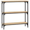 vidaXL コンソールテーブル ソノマオーク 75x22.5x75 cm エンジニアードウッド