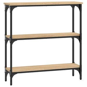 vidaXL コンソールテーブル ソノマオーク 75x22.5x75 cm エンジニアードウッド